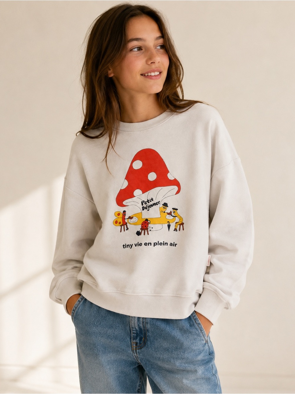 TINYcottons Petit Déjeuner Mushroom Graphic Sweatshirt Kids 12Y